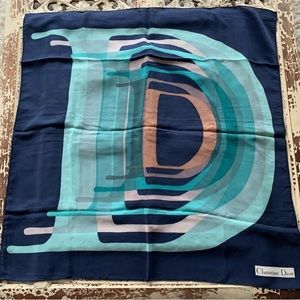 CHRISTIAN DIOR | Vintage Scarf | 29” x 29”